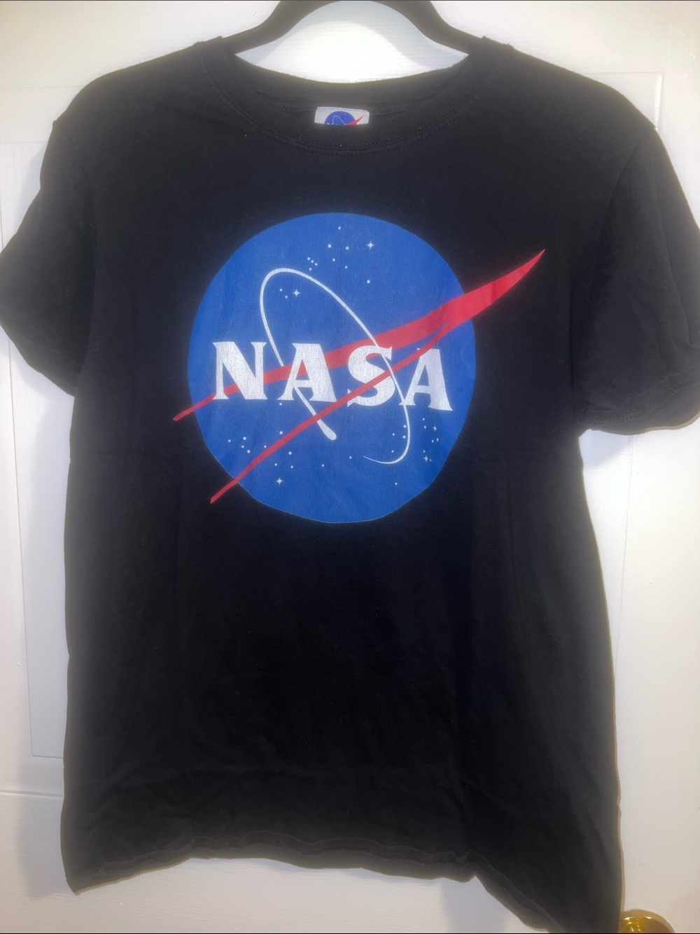 NASA Logo Black Short Sleeve Tee